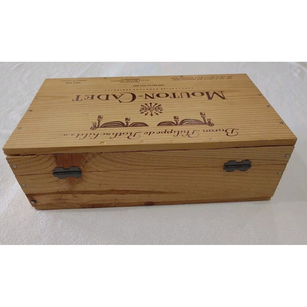 Vintage Mouton Cadet Baron Philippe De Rothschild Wine Box France - Picture 4 of 9